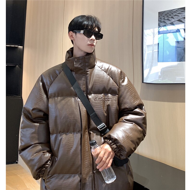 港风鳄鱼纹钢印字母设计棉衣男MY77093P120控168抖音控198,男装棉衣,星座227-7