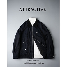 哈灵顿微阔巴恩风拼接翻领外套棉衣棉服夹克A329-JM3591-P145，男装夹克，电商A329
