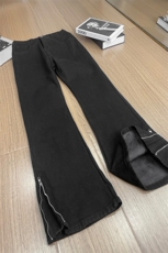 B221高街ins暗黑修身微喇弹力加绒加厚牛仔裤LK24252-特P40控68，男装牛仔裤，电商B221