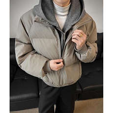 现货高品质重磅工艺美式高街假两件PU皮棉衣男女加厚棉服外套，男装棉衣，电商A486