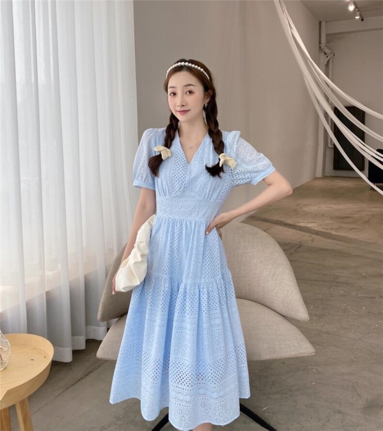 夏季新款连衣裙，女装连衣裙，E莎