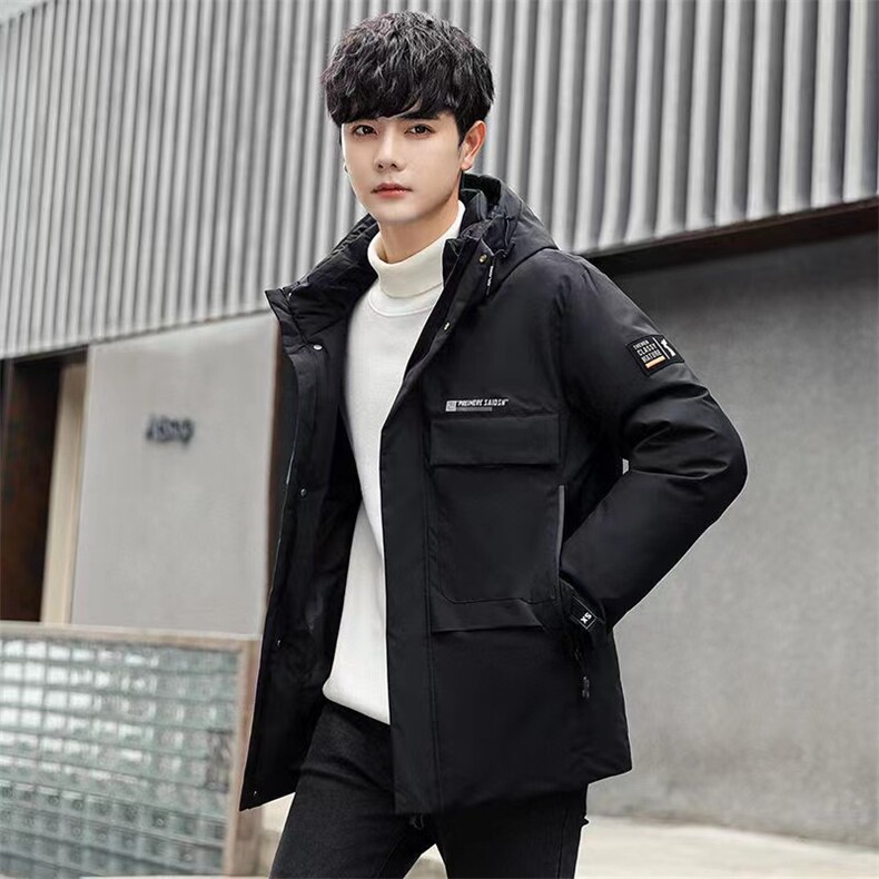 外贸夹克工装羽绒服短款派克服男士冬季连帽韩版外套YR3315-p120,男装夹克,星座1210B