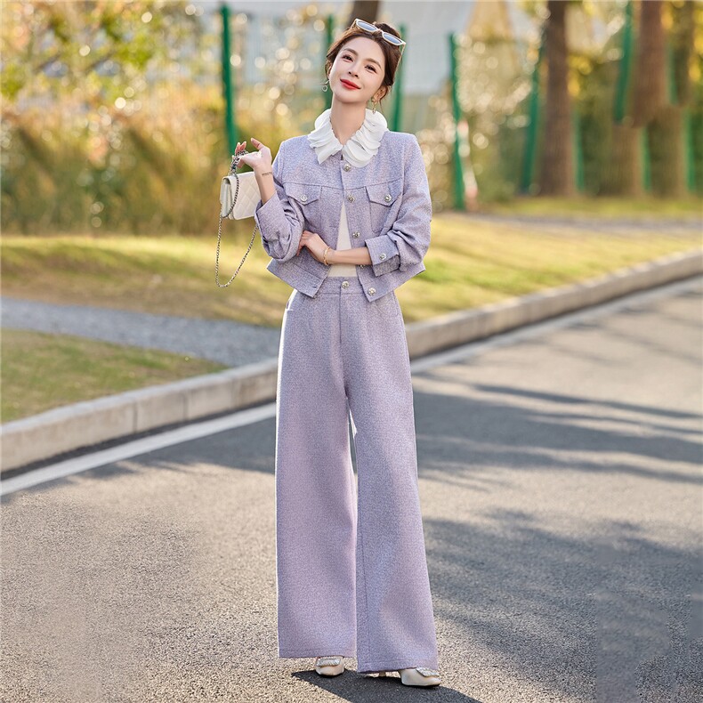 2026春季港风小香风新款淑女气质御姐炸街两件套套装,女装套装/套裙,伊仟回