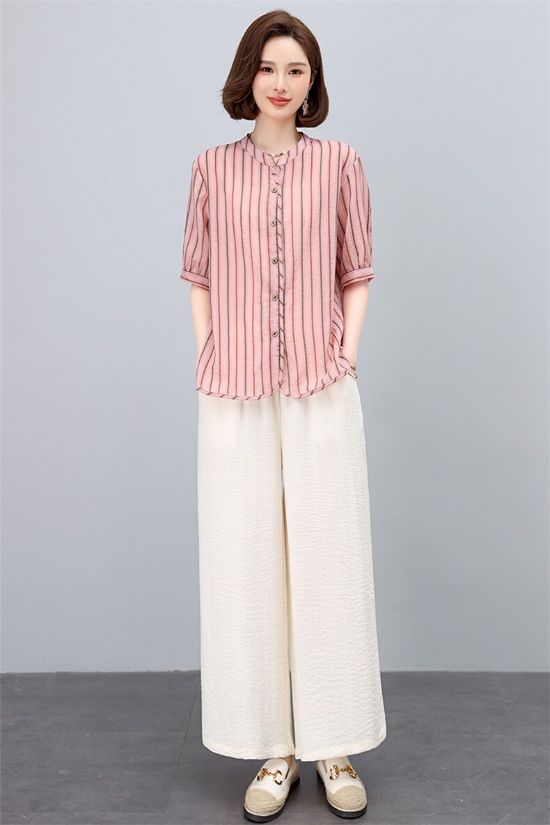 2025年夏季新款休闲衬衫套装,女装套装/套裙,悦见她