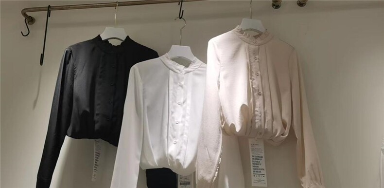 2022秋装新款长袖ol通勤衬衣职业百搭，其它，泰靡(1F)