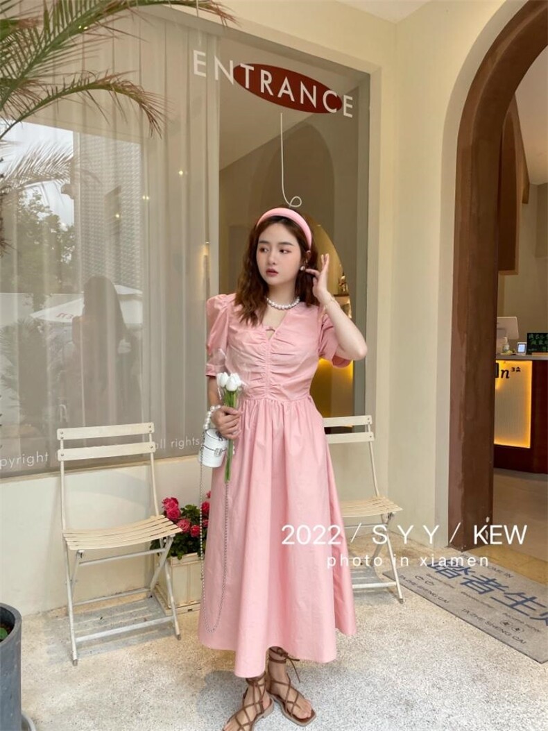 夏季彩色连衣裙美，女装连衣裙，6·9衣社