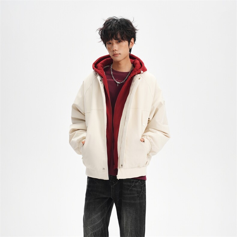 904-2-5567-P95冬季假两件连帽棉衣男女多色棉服加厚保暖,男装棉衣,星座904-2