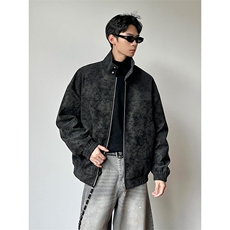 扎染羽绒服90鸭绒潮流休闲保暖皮衣夹克男D54143-TP135不，男装夹克，电商A102