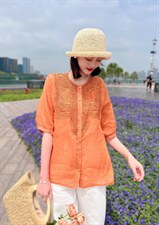 纯苎连衣裙 时尚风巜川哲》4028 风淑女风休闲风，女装连衣裙，川哲