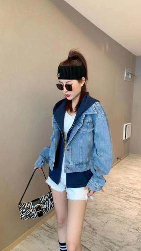 早春新款牛仔假两件，女装，斐媞梦 FTM