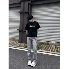 cleanfit夏季弹力牛仔裤男美式高街vibe裤灰色水洗做旧牛仔裤，男装牛仔裤，星座310A-4