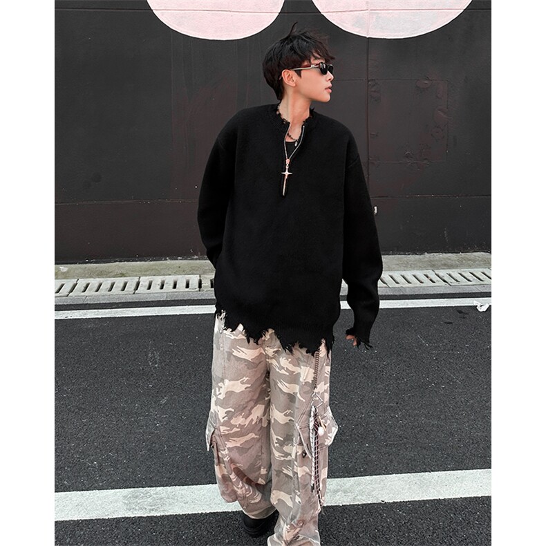 秋冬新款毛衣美式休闲慵懒风针织衫男MY0645-P63,男装针织衫/毛衣,星座308B-2