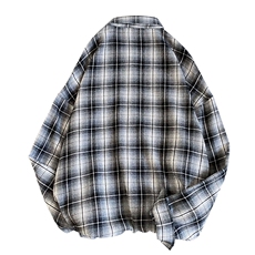 男潮流帅气外套时尚潮流ins大码宽松青少年男士休闲衬衫CS858-P35，男装衬衫，电商A128