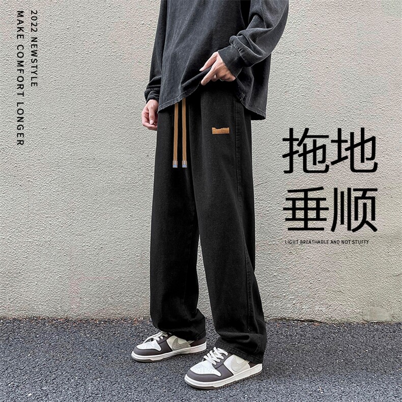 经典简约水洗牛仔裤百搭休闲美式长裤 K825-特批37图片