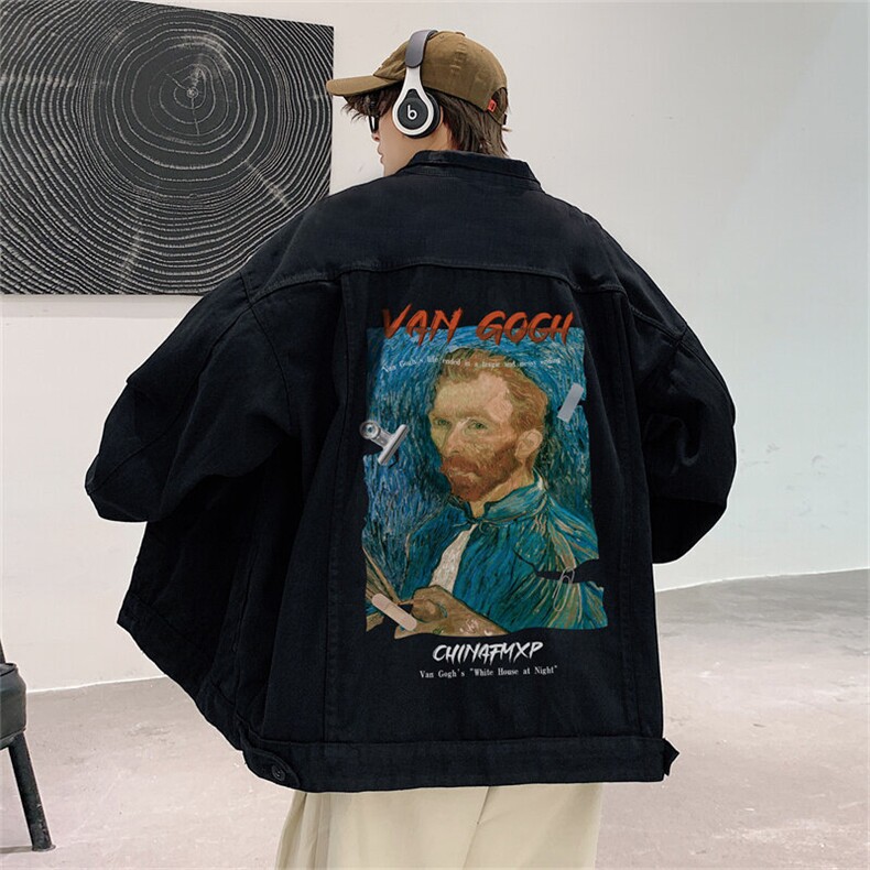 牛仔外套男美式春新款水洗宽松高街潮牌hiphop工装夹克JK1038-P68,男装工装外套,星座1103-3