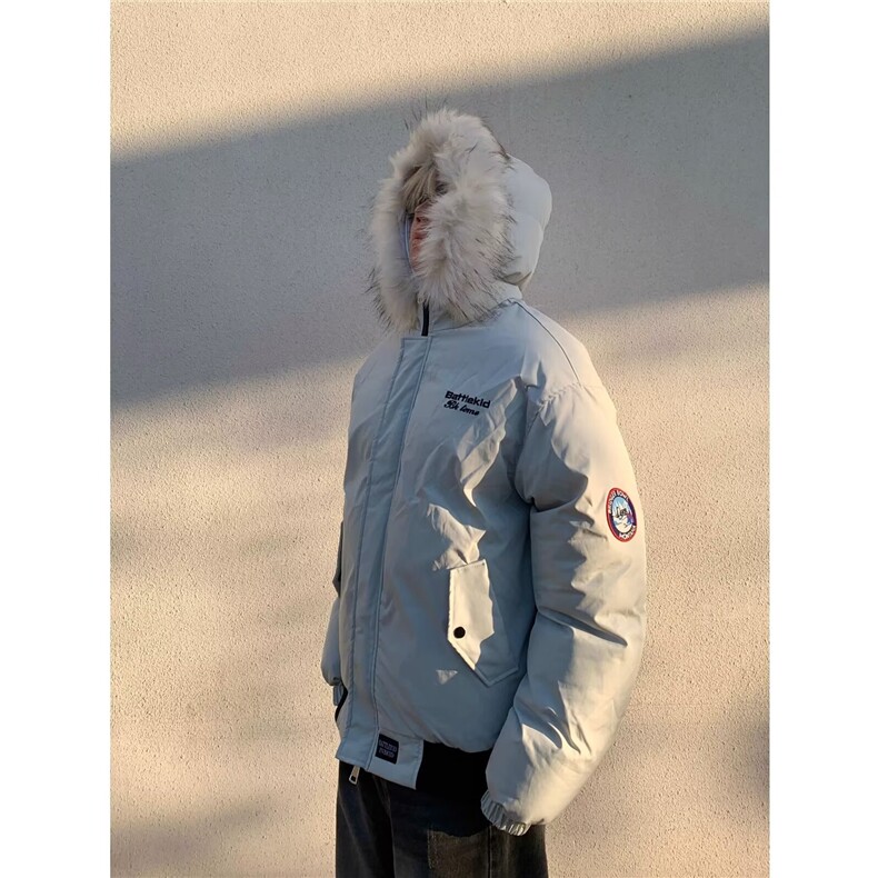 现货美式宽松加厚连帽保暖工装棉服M76/P100,男装棉衣,星座205-3