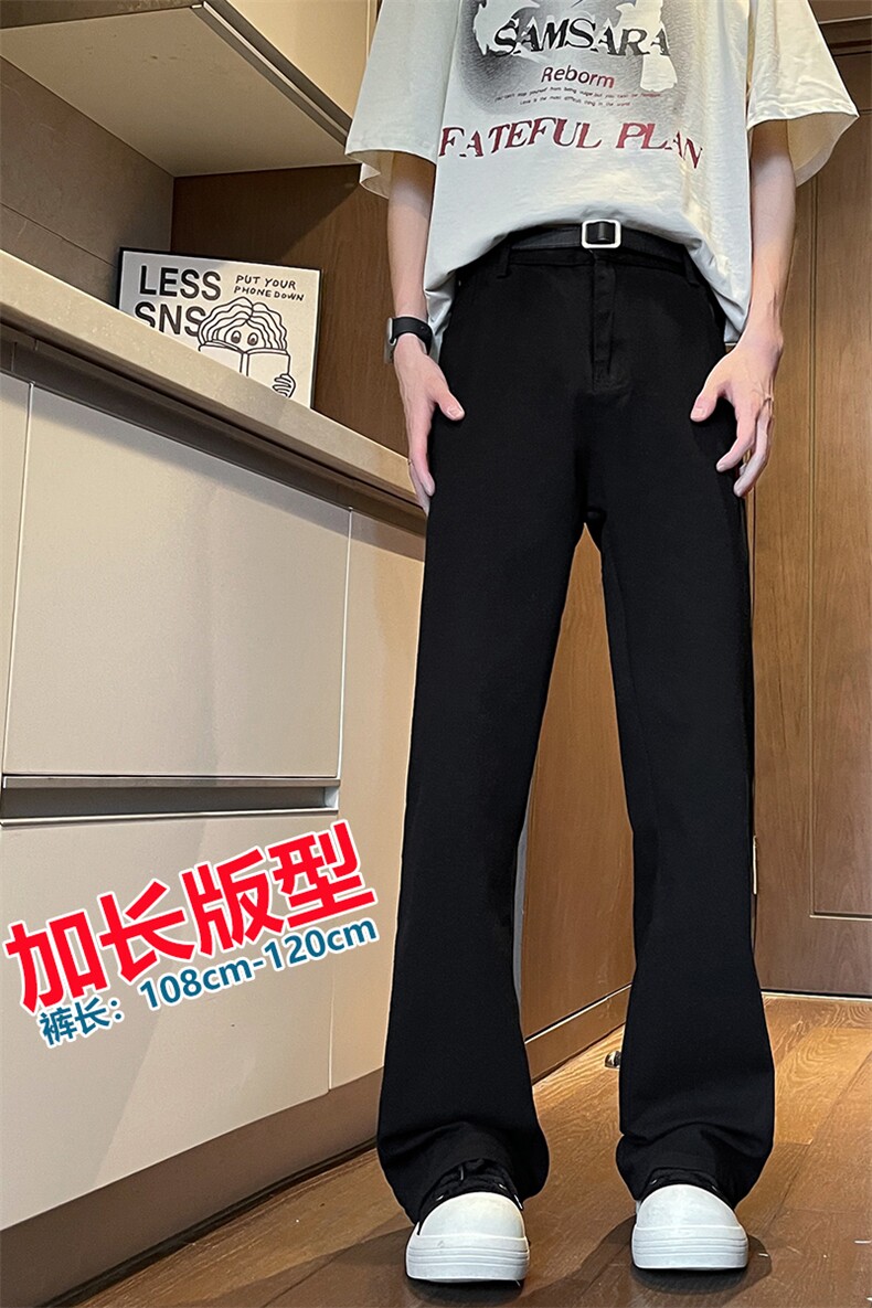 加长版裤子男高个子185cm110牛仔裤微喇直筒休闲KZ002P55加绒P65,男装牛仔裤,电商B312