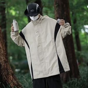 机能户外拼色工装夹克春款休闲冲锋衣防风防水男女款外套 XZ-196图片