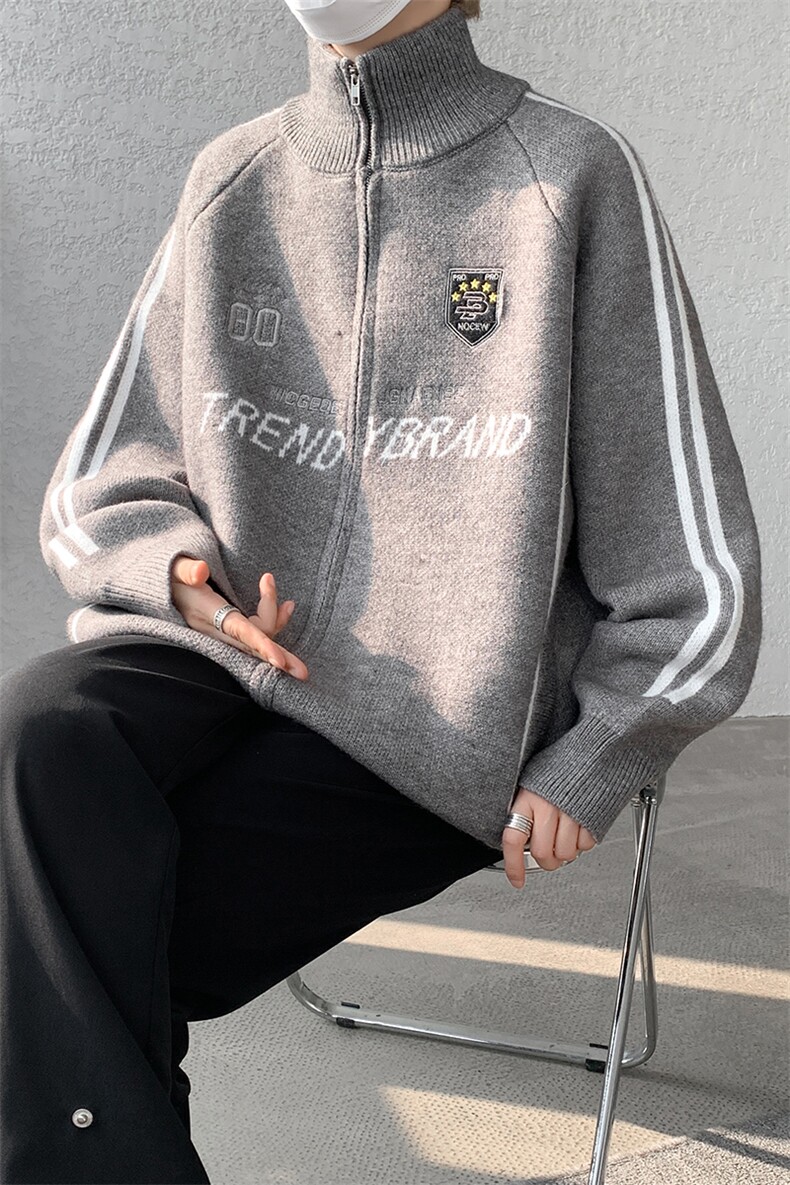 8XL-M超大码毛衣棒球服外套男针织衫开衫赛车夹克男MY1220-P118,男装夹克,电商D206-1