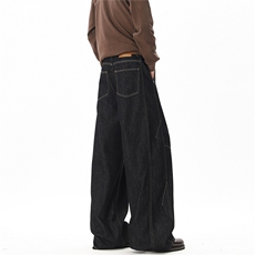 【现货】XZ612-K5138-特P49春款美式直筒水洗牛仔裤阔腿解构长裤，男装牛仔裤，星座612