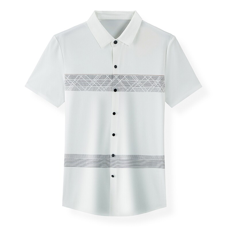 AD5822钱塘2020-3夏季男士精品商务休闲短袖衬衫P75,男装衬衫,钱塘207-3
