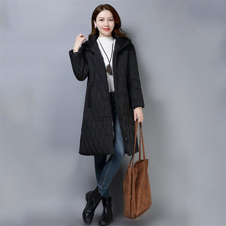 长袖连帽2020年冬季时尚潮流简约口袋休闲百搭舒适宽松,女装棉衣/棉服,叶笙衣