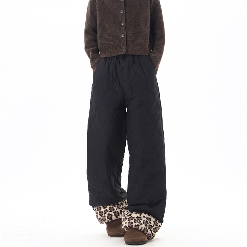 【现货】XZ612-K528-特P53冬季棉裤葫芦纹豹纹羊羔绒滑雪裤，男装棉裤，星座612