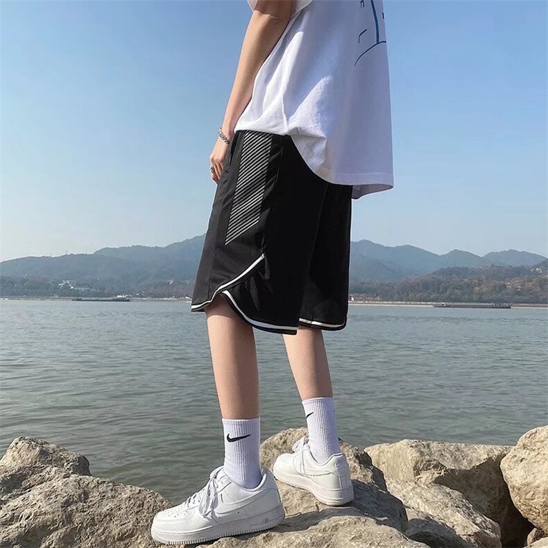 速干美式篮球短裤男夏季薄款外穿训练球裤宽松运动大裤衩D55-P25,男装牛仔裤,星座1008-2