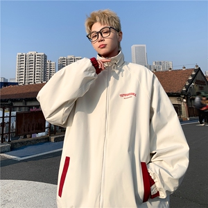 2025年秋季新款中性美式冲锋衣外套高街夹克立领棒球服男7801-P88图片