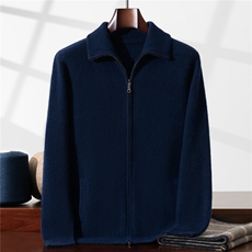 2025年秋季青春流行时尚百搭通勤加厚开衫，男装针织衫/毛衣，戎禾素