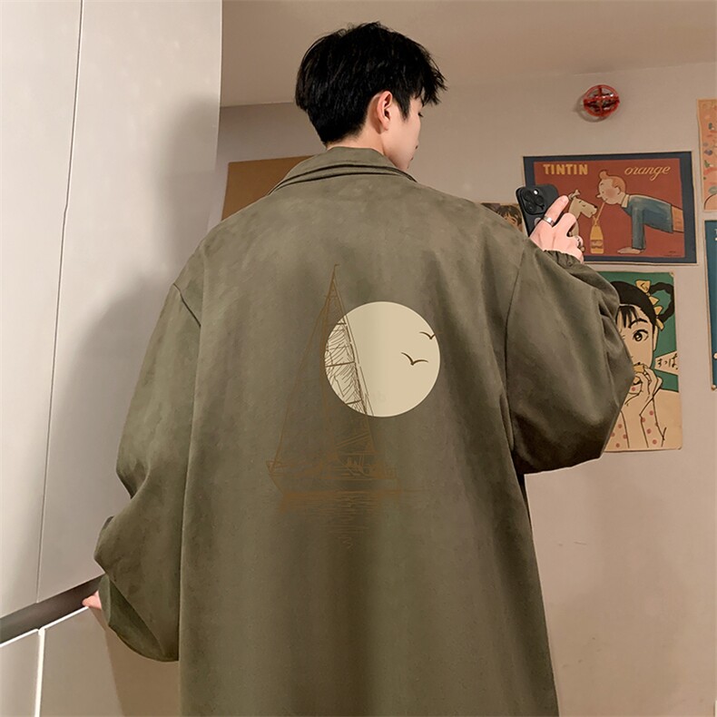 麂皮绒夹克男大码立领褂子外套JK85409-P68加绒款-P78,男装夹克,电商A040