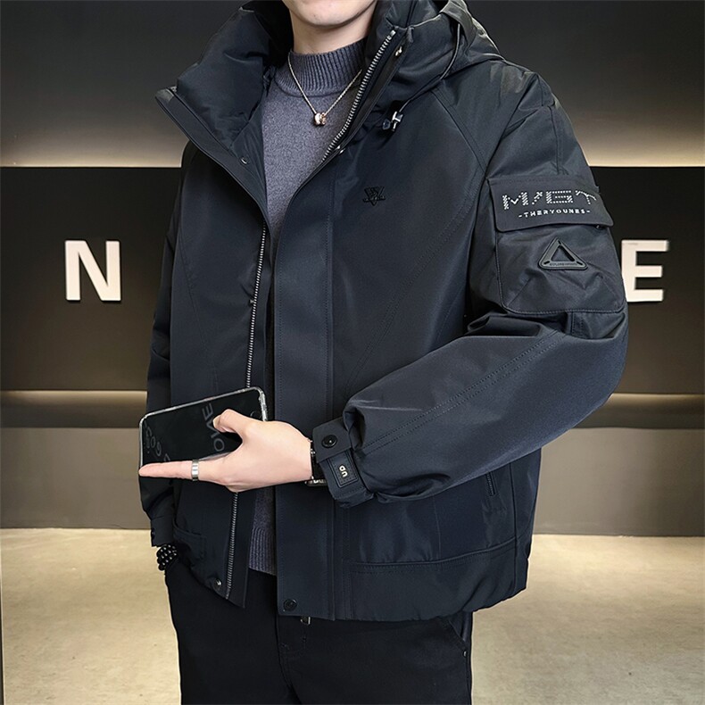 户外工装冲锋衣50白鸭绒羽绒服男冬季防寒服外套C317-Y809-P235,男装夹克,电商C317