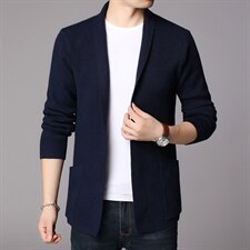 男士2023年秋季新款长袖针织开衫青年休闲外套服装时尚潮流男装，男装针织衫/毛衣，电商B212（原钱塘6029）