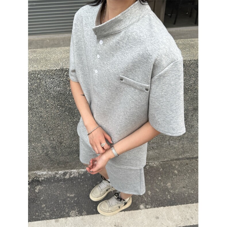套装TZ099P70控98黑色浅灰色白花灰,男装休闲套装,星座213