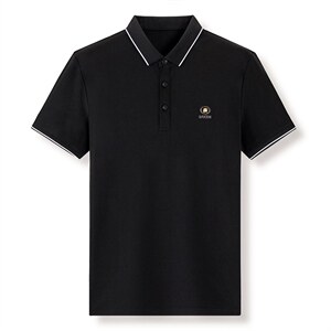 夏季新款男士翻领短袖t恤中年有领男装上衣服休闲POLO衫图片