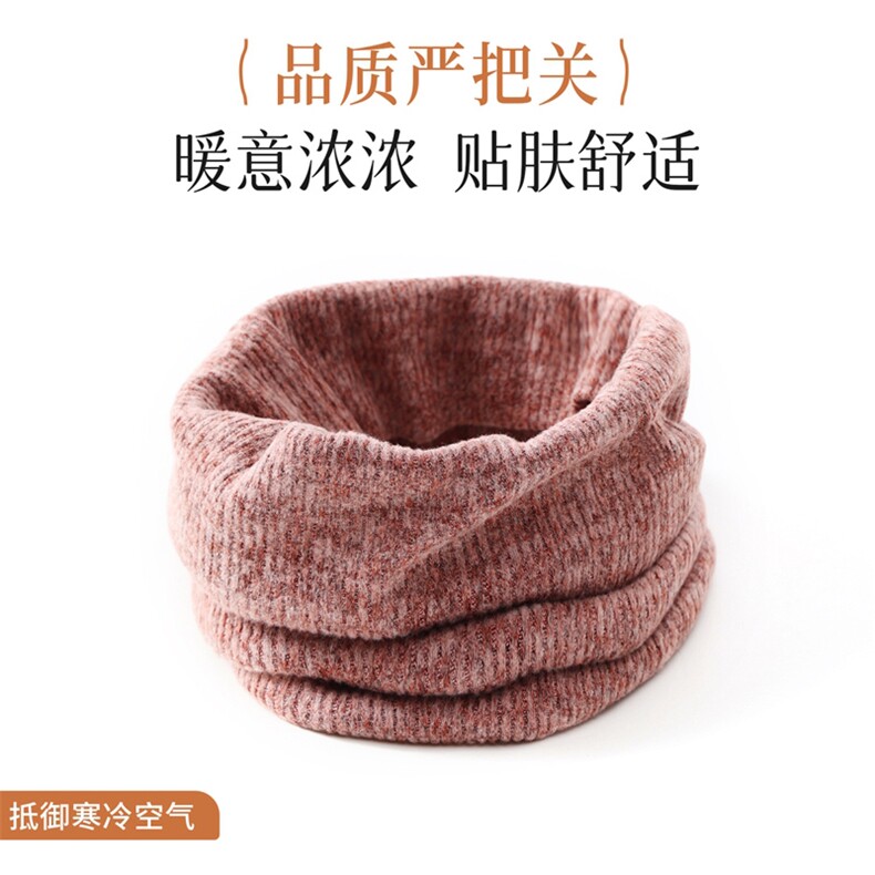 2025年秋季竖条绒双层加厚针织脖套时尚保暖，围巾，晨宏羊绒