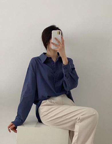 薄荷棉衬衫，女装衬衫，FMV