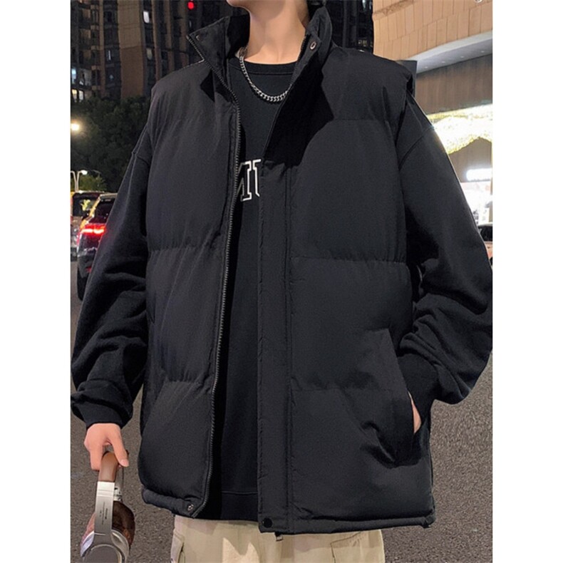 羽绒棉马甲男春秋季潮牌外穿丝棉坎肩休闲青少年秋冬口袋背心外套,男装背心/马甲,星座506A