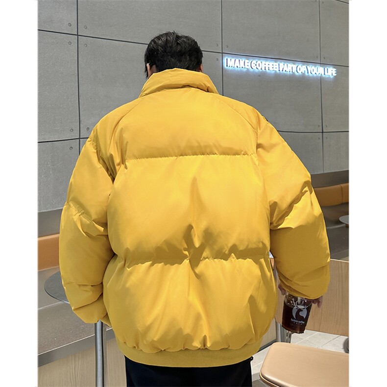 美式复古高街条纹袖棉衣立领棉袄冬季面包服外套M0993-P110,男装棉衣,星座308B-2