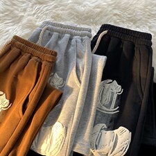 D232A-CF02-P50控68转化率超高美式涂鸦运动休闲裤50棉，男装休闲裤，电商D232A