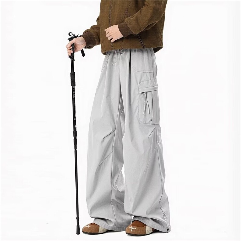 机能运动冲锋裤男潮牌伞兵工装裤痞帅休闲长裤网图，男装工装外套，星座410-7