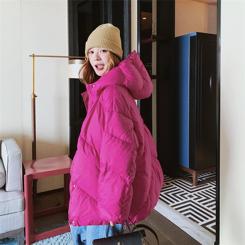 【新款】标90白鸭绒树莓粉羽绒服2C137-8271-P365-K518,女装羽绒服,2C137
