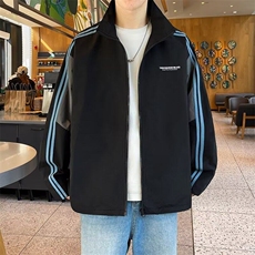 夹克男士韩版潮流高街帅气拼色2025春季ins宽松外套W6296-P60，男装夹克，星座412-2