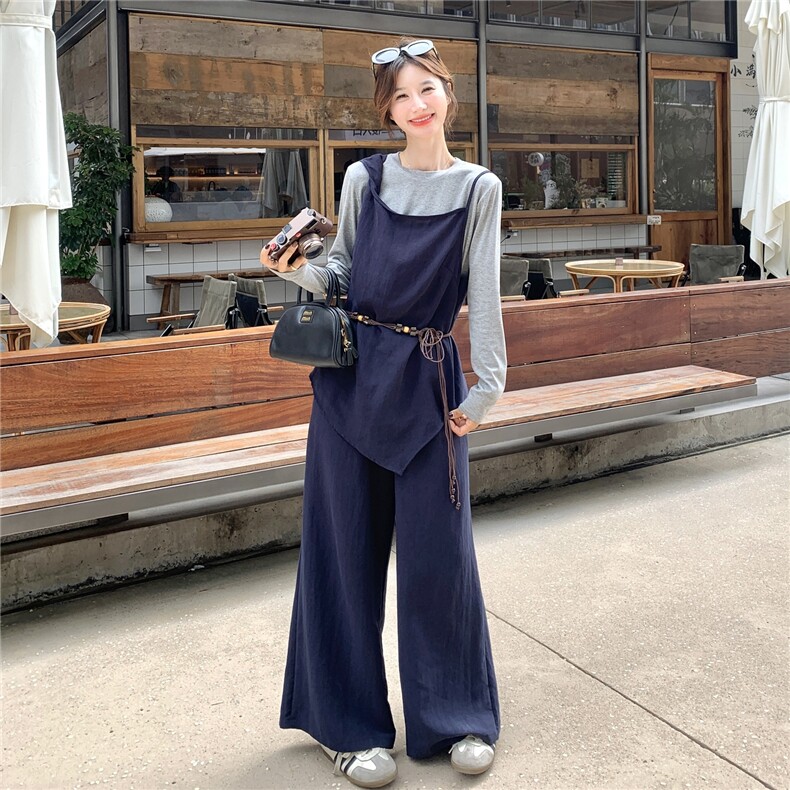 秋装新款！大量！马甲阔腿裤三件套2C133-8967-P160-K228,女装套装/套裙,2C133