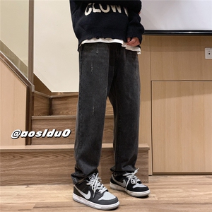 D232-CN03-P45控58 直筒宽松牛仔裤图片