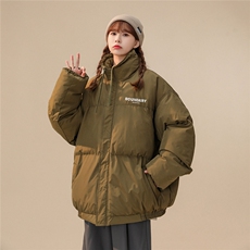 白鸭绒中性22冬季新品简约印花时尚百搭立领羽绒服YR225P195控258，男装羽绒服，A247A