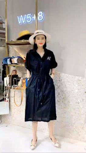 欧货棉麻连衣裙，女装连衣裙，浪漫E点