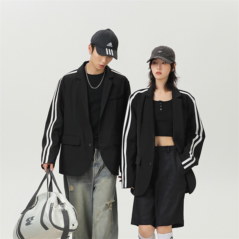 休闲情侣西装外套韩系氛围感穿搭高街英伦雅痞西服A436-2518-P95,男装西服套装,电商A436