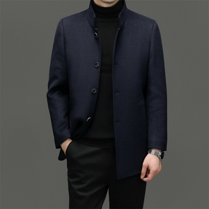 男士水貂毛领派克服外套休闲翻领加绒内胆皮草大衣尼克服中长款图片