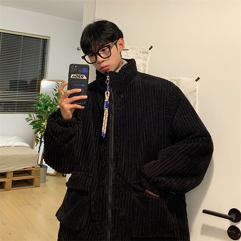 1506-1/MY33/P85灯芯绒立领冬季宽松情侣棉服保暖男女棉衣1,男装棉衣,星座1506-1